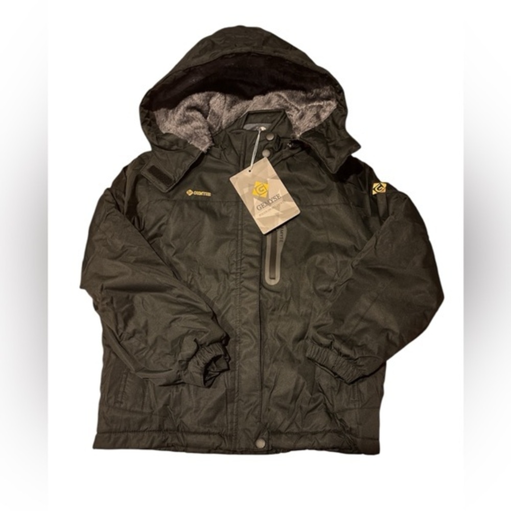 GEMYSE Girl's Waterproof Ski Snow Jacket with Fleece - Medium (8)